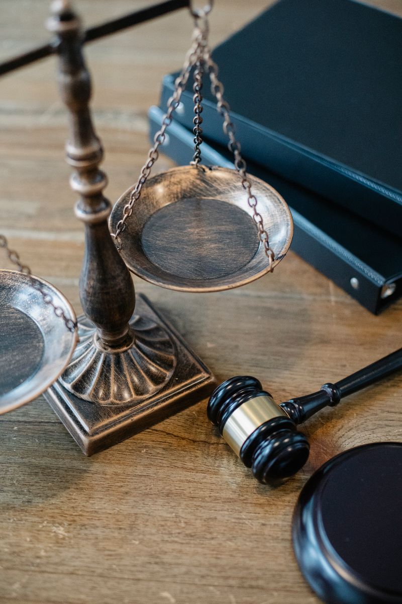 Gavel and scales of justice